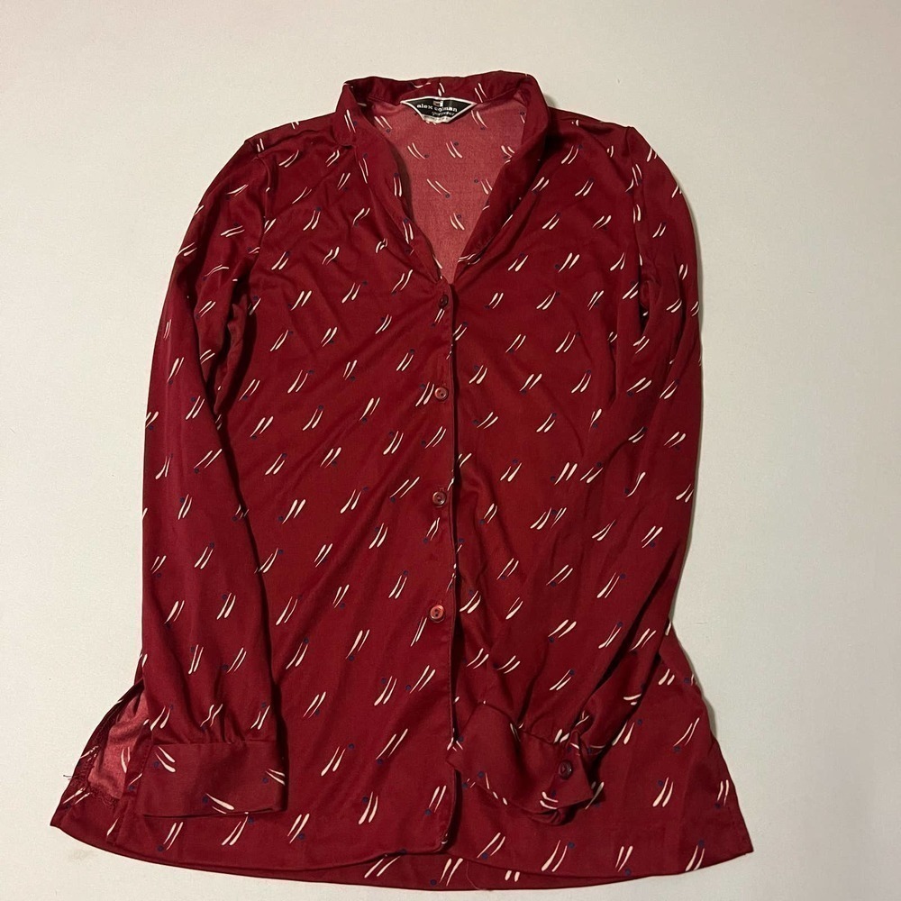 𝅺VINTAGE Alex Colman red button down M